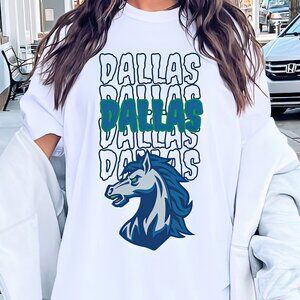 Dallas Basketball Mavericks T-shirt, Dallas Unisex Vintage Style Tshirt Game